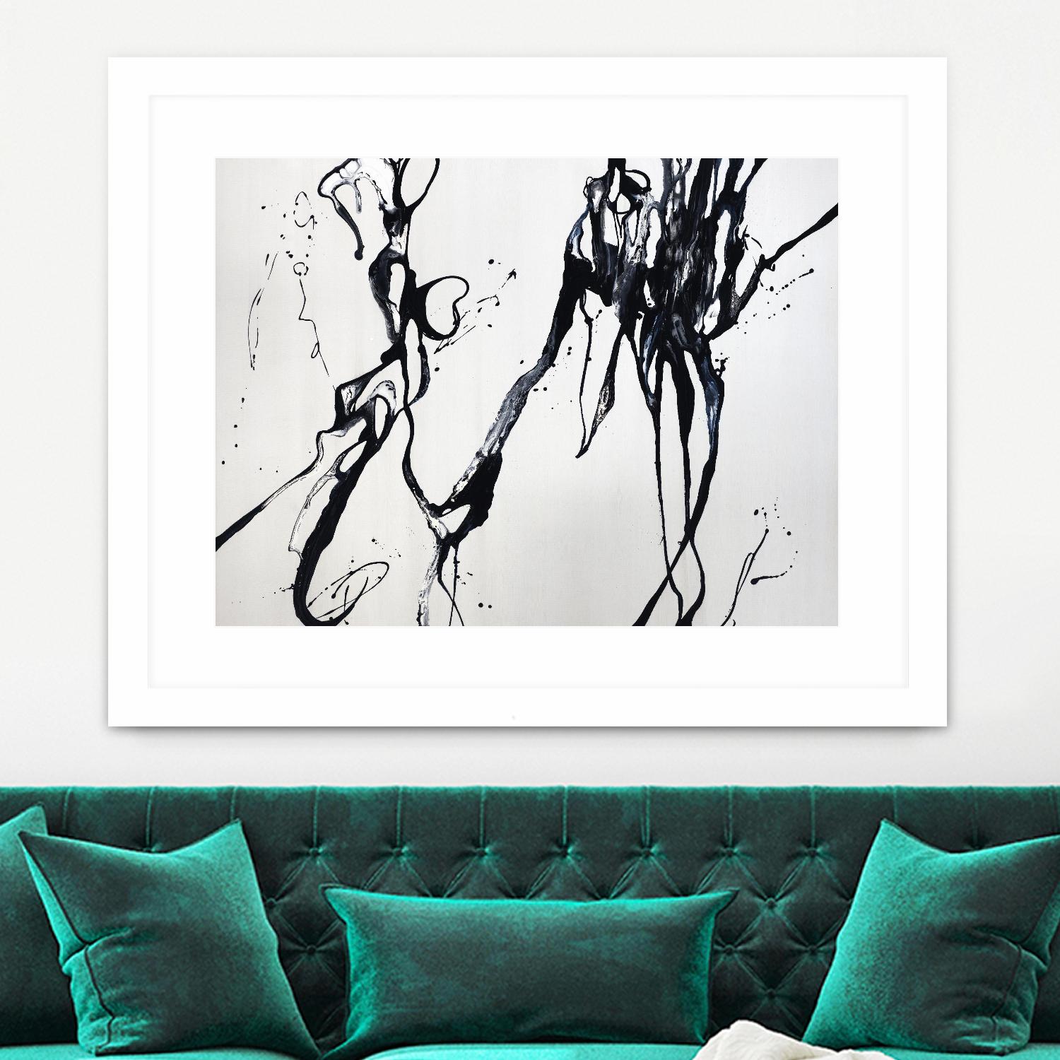 Staged Sophistication by Daleno Art on GIANT ART - white black&white abstrait 