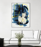 Curious Crafter II by Daleno Art on GIANT ART - blue abstract abstrait 