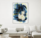 Curious Crafter II by Daleno Art on GIANT ART - blue abstract abstrait 
