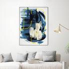 Curious Crafter II by Daleno Art on GIANT ART - blue abstract abstrait 