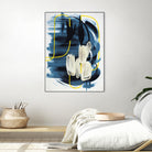 Curious Crafter II by Daleno Art on GIANT ART - blue abstract abstrait 