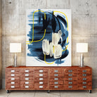 Curious Crafter II by Daleno Art on GIANT ART - blue abstract abstrait 