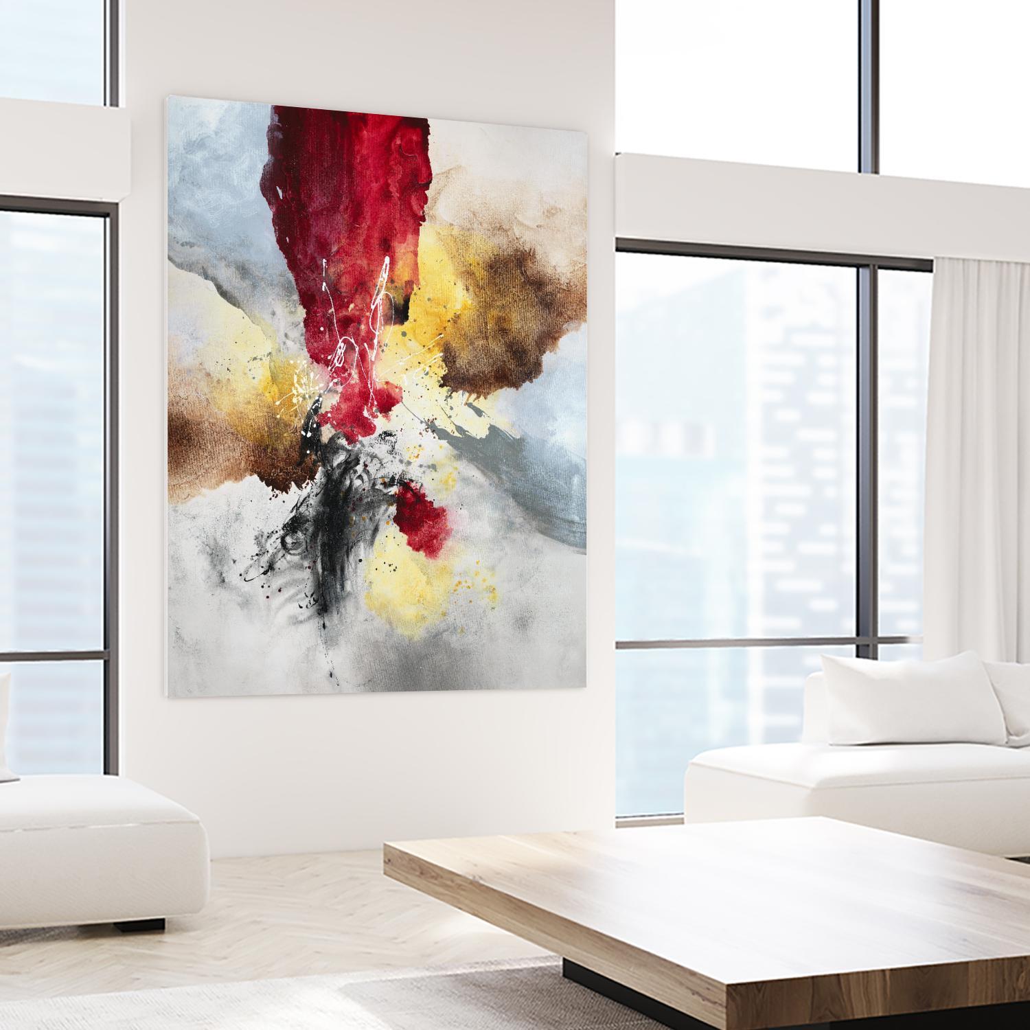 Subversion by Daleno Art on GIANT ART - red abstract abstrait 