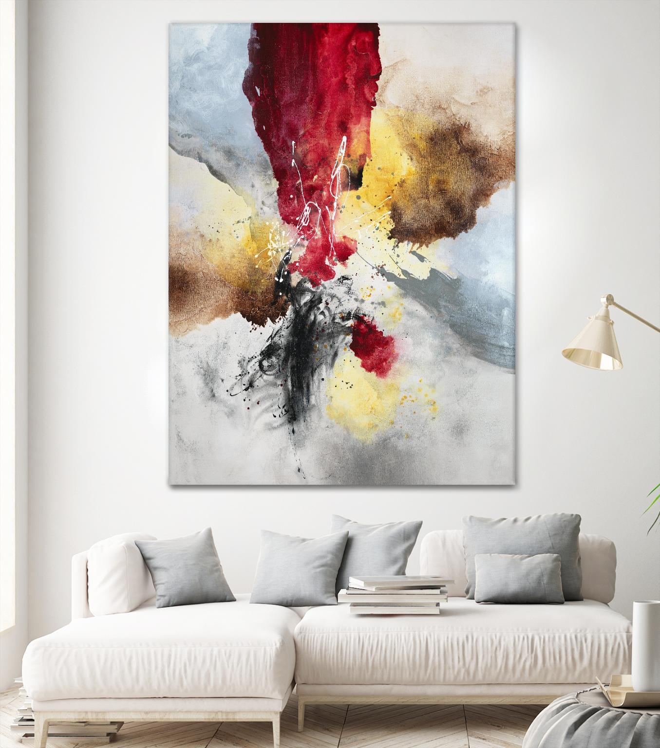Subversion by Daleno Art on GIANT ART - red abstract abstrait 