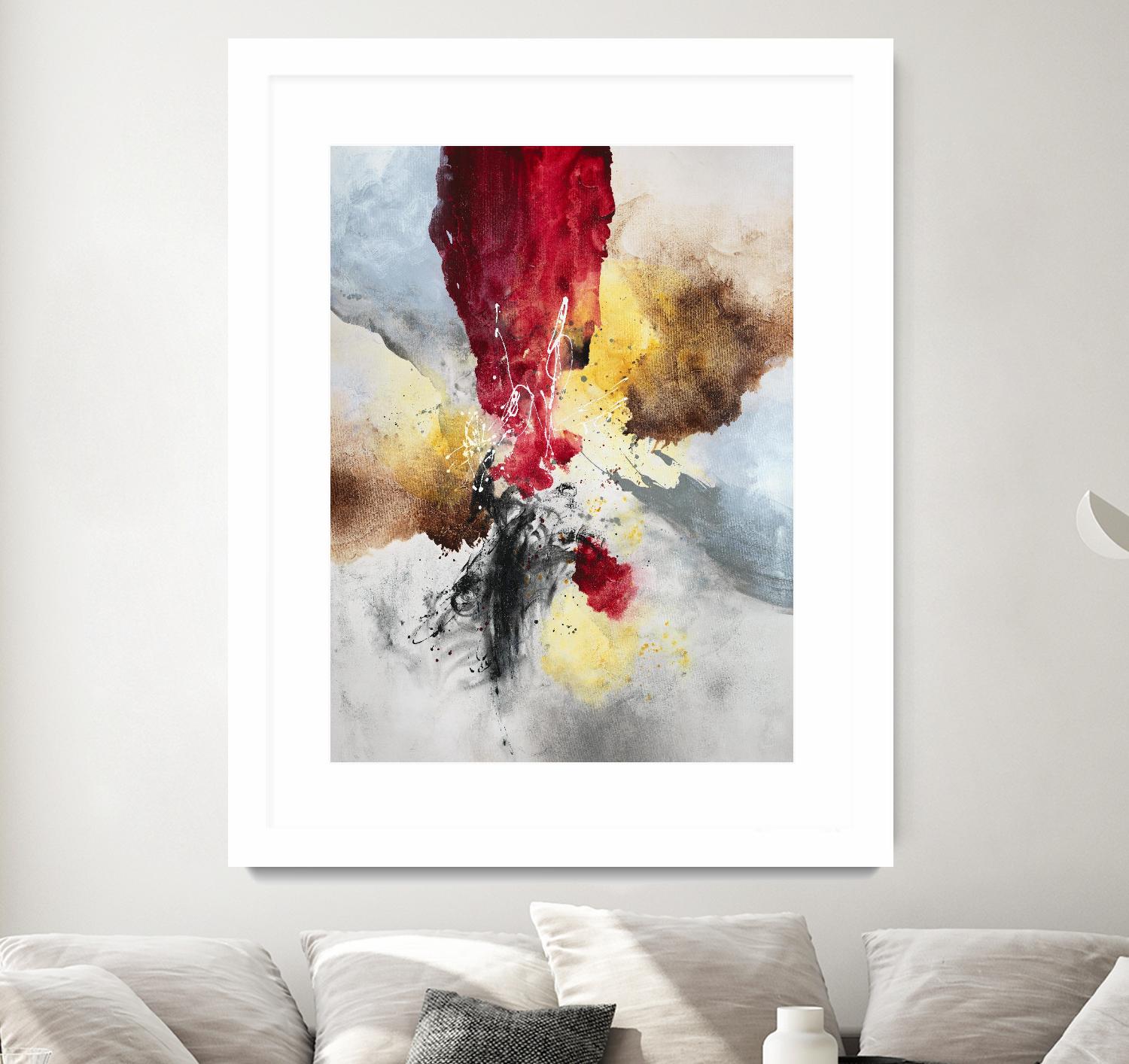 Subversion by Daleno Art on GIANT ART - red abstract abstrait 