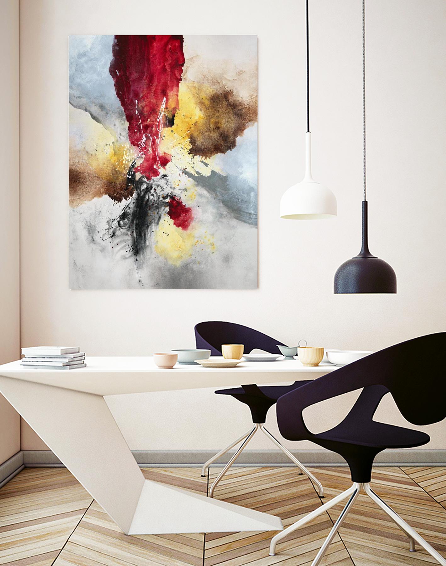 Subversion by Daleno Art on GIANT ART - red abstract abstrait 