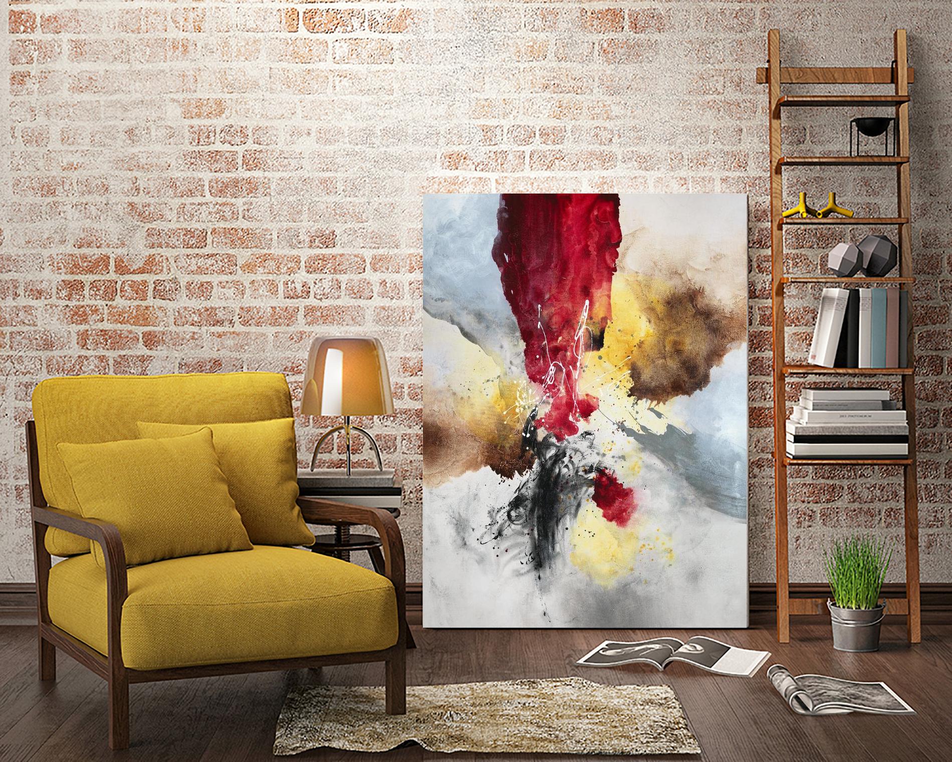 Subversion by Daleno Art on GIANT ART - red abstract abstrait 