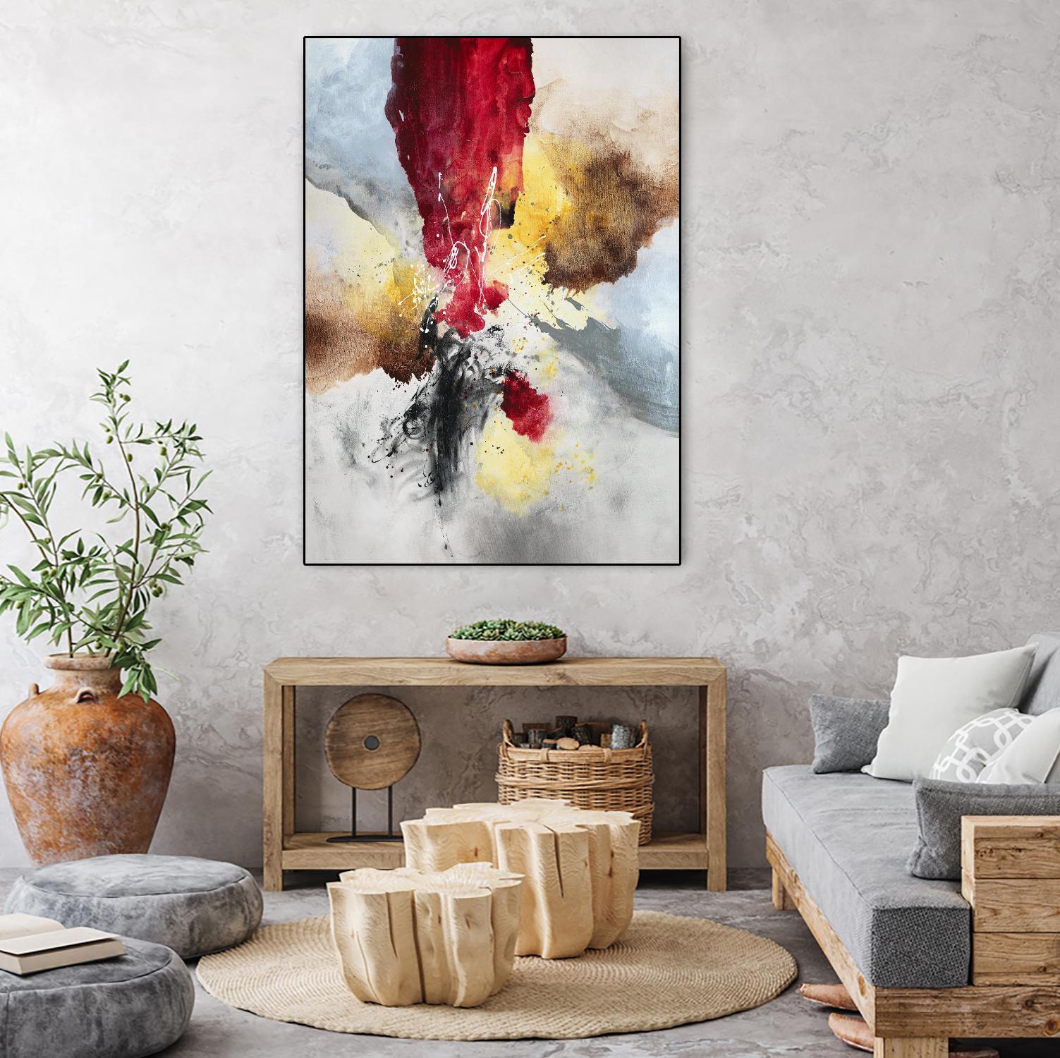 Subversion by Daleno Art on GIANT ART - red abstract abstrait 