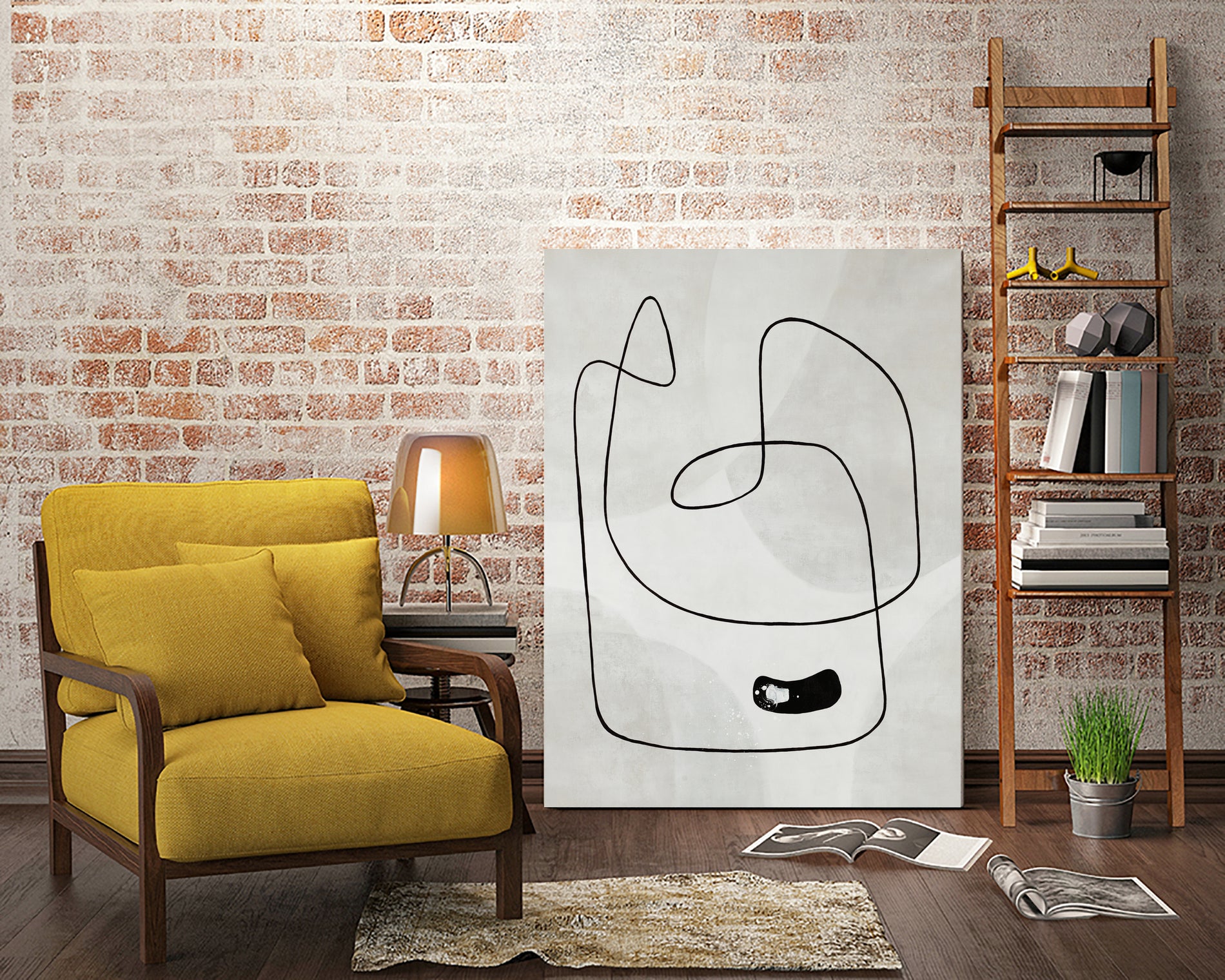 Take A Dip by Daleno Art on GIANT ART - black abstract