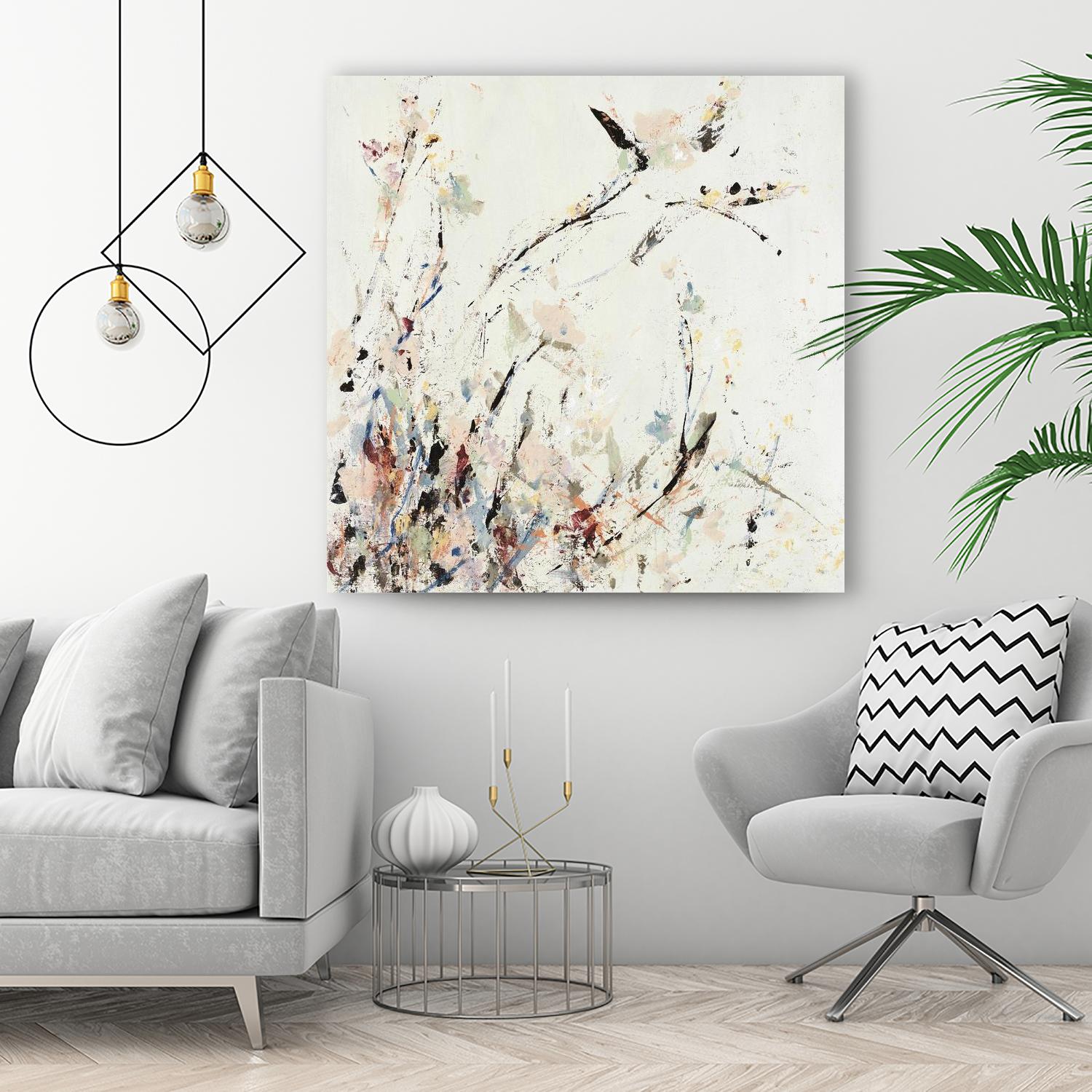 Outside the Polo Lounge II by Daleno Art on GIANT ART - pink abstract