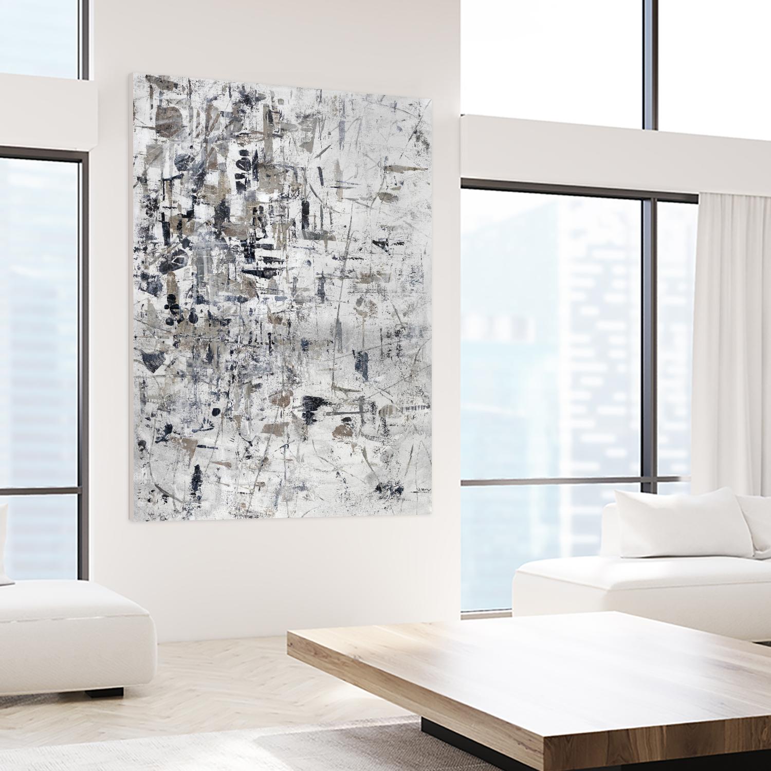 Scattered and Shattered.tif by Daleno Art on GIANT ART - black abstract abstrait 