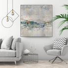 Broken Road III by Daleno Art on GIANT ART - green abstract