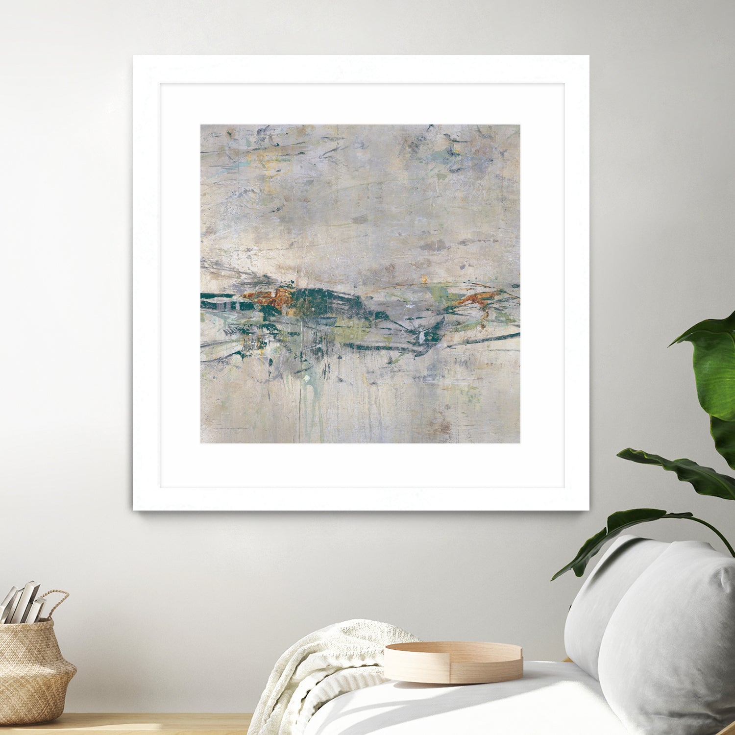 Broken Road III by Daleno Art on GIANT ART - green abstract