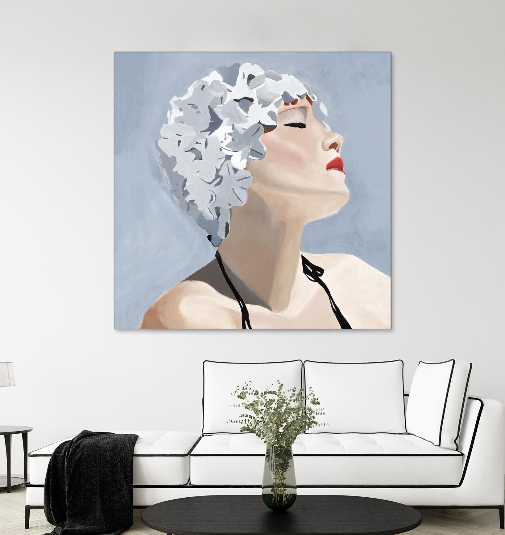 Getting My Tan On by Daleno Art on GIANT ART - red figurative swimmer
