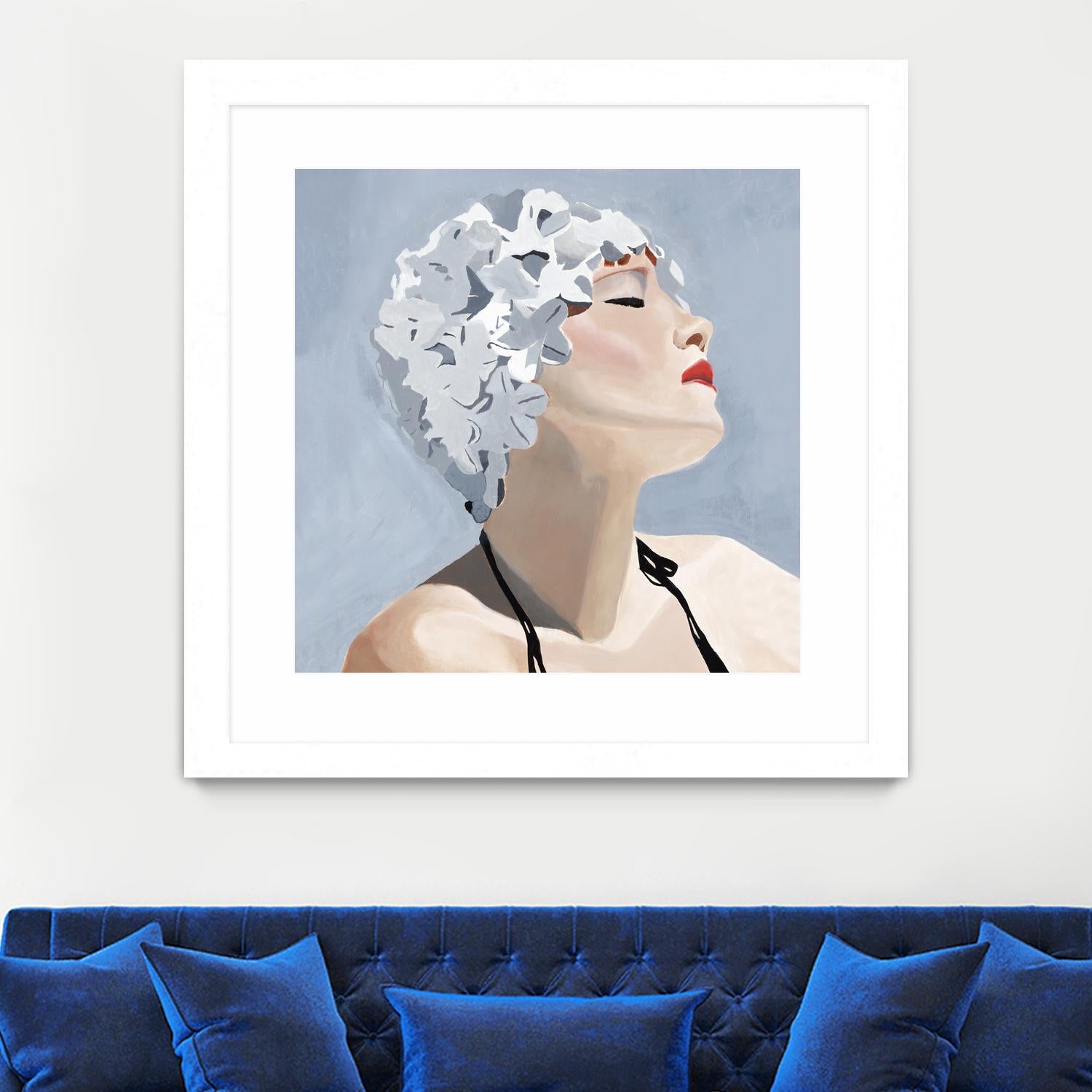 Getting My Tan On by Daleno Art on GIANT ART - red figurative swimmer