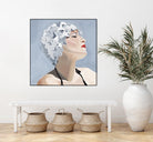 Getting My Tan On by Daleno Art on GIANT ART - red figurative swimmer