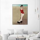Rays of Glamour by Daleno Art on GIANT ART - red figurative fashion
