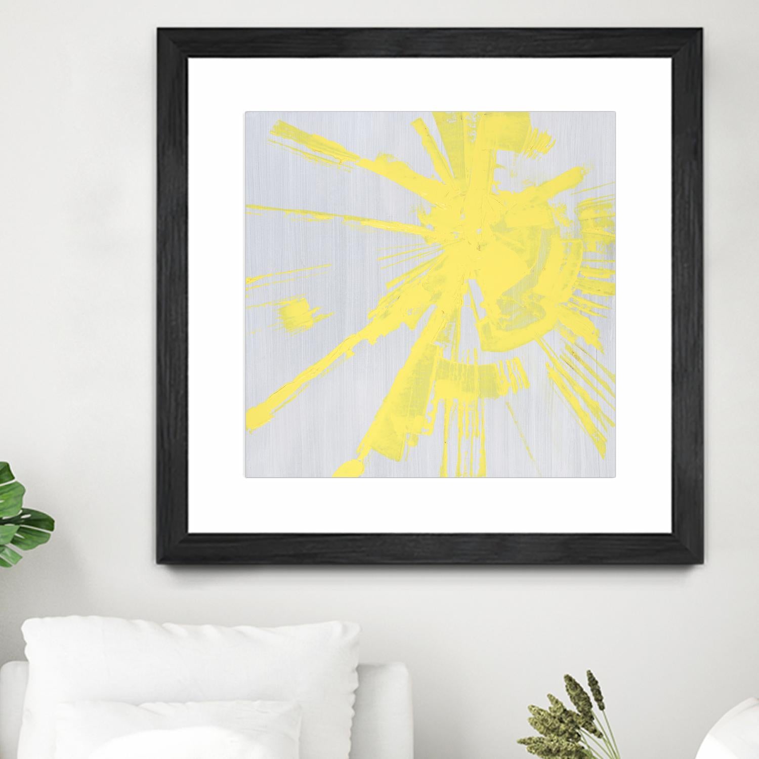 Holiday Festivities I by Daleno Art on GIANT ART - yellow abstract