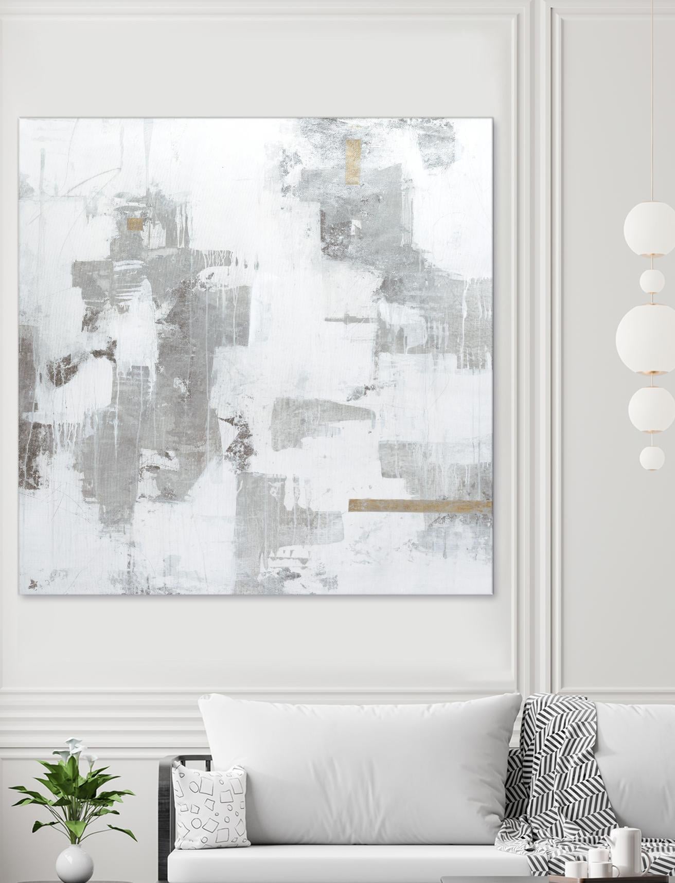 Haloed in Metallic II by Daleno Art on GIANT ART - gold abstract abstract 