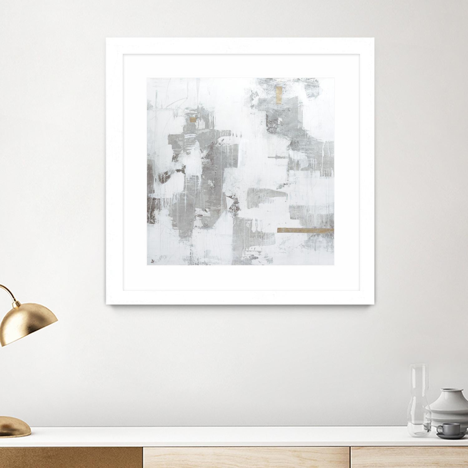 Haloed in Metallic II by Daleno Art on GIANT ART - gold abstract abstract 