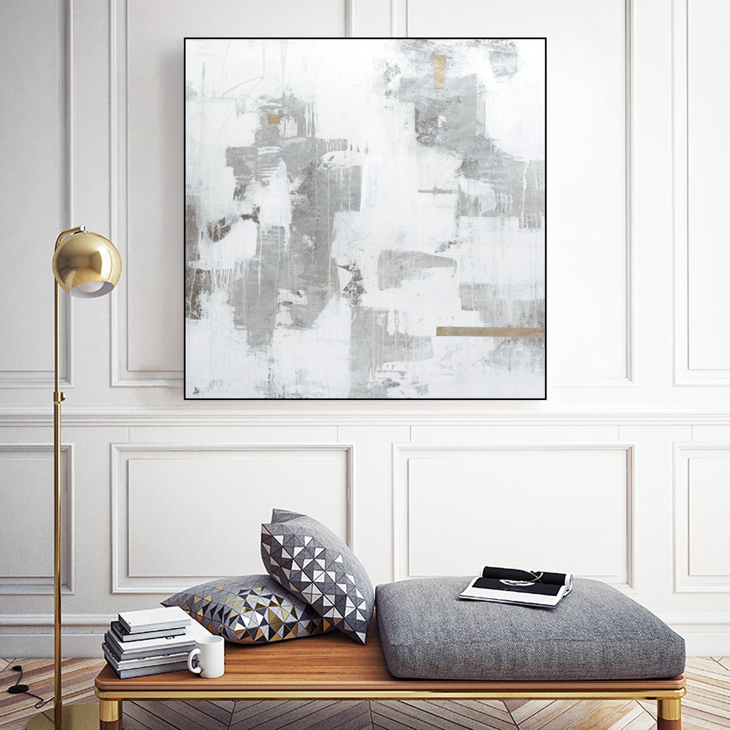 Haloed in Metallic II by Daleno Art on GIANT ART - gold abstract abstract 