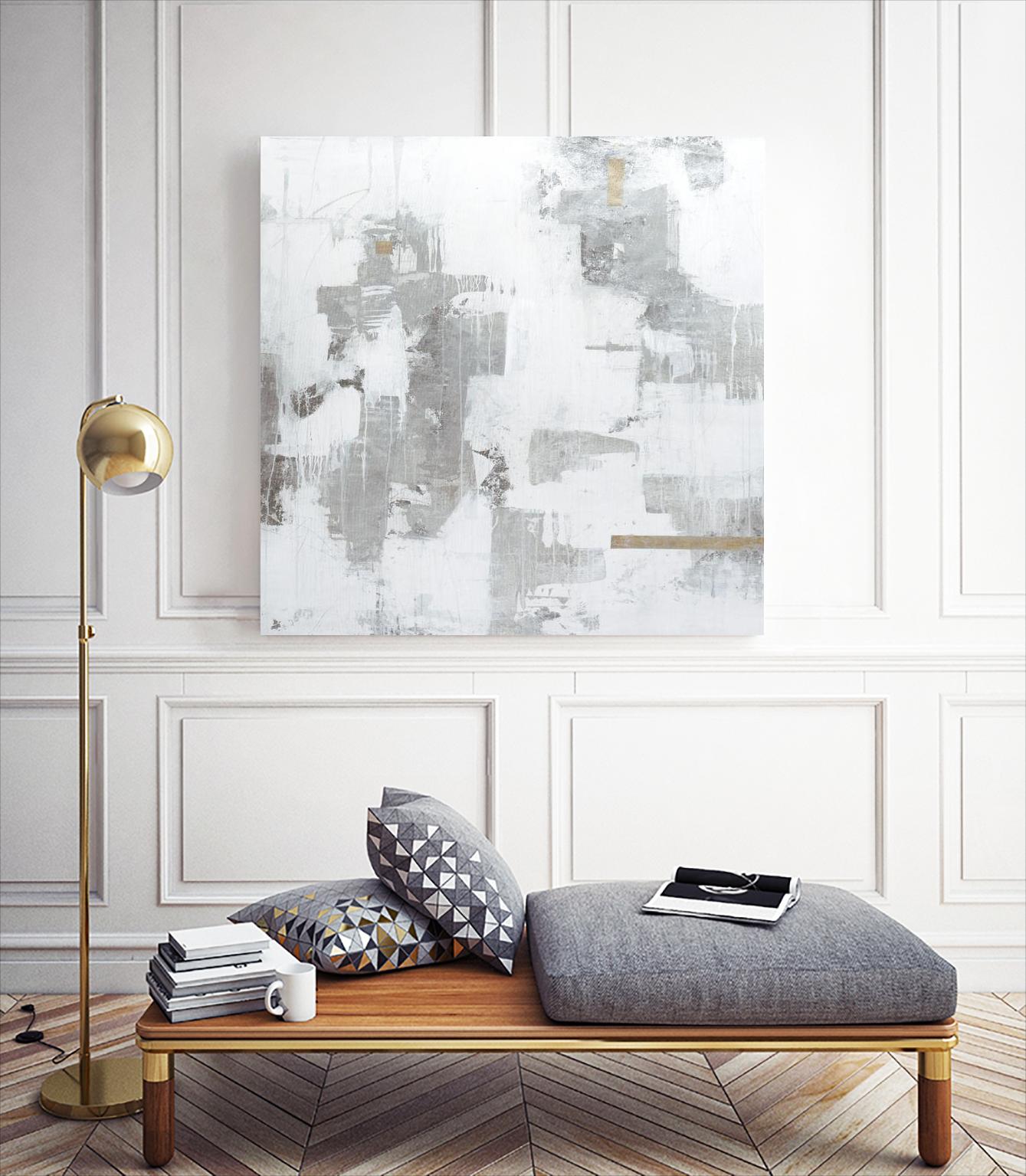 Haloed in Metallic II by Daleno Art on GIANT ART - gold abstract abstract 