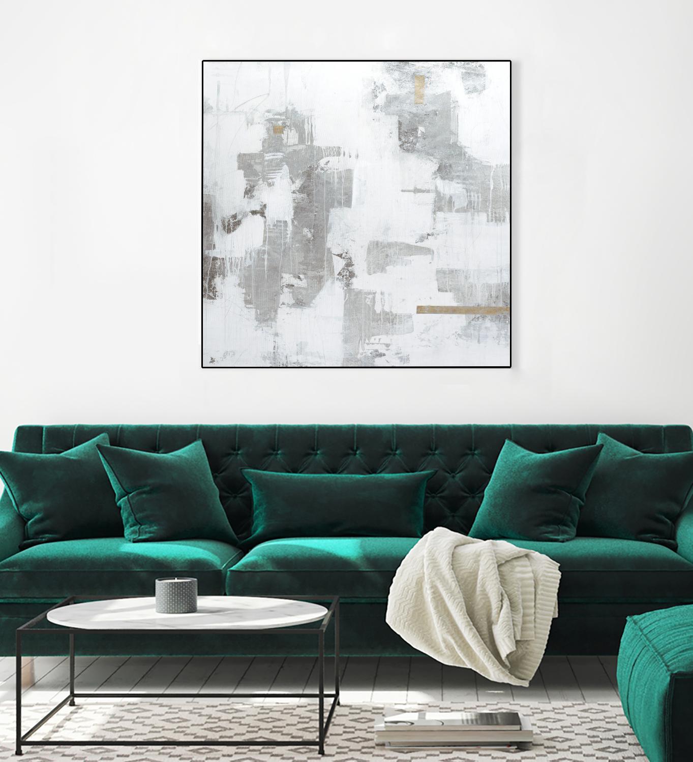 Haloed in Metallic II by Daleno Art on GIANT ART - gold abstract abstract 