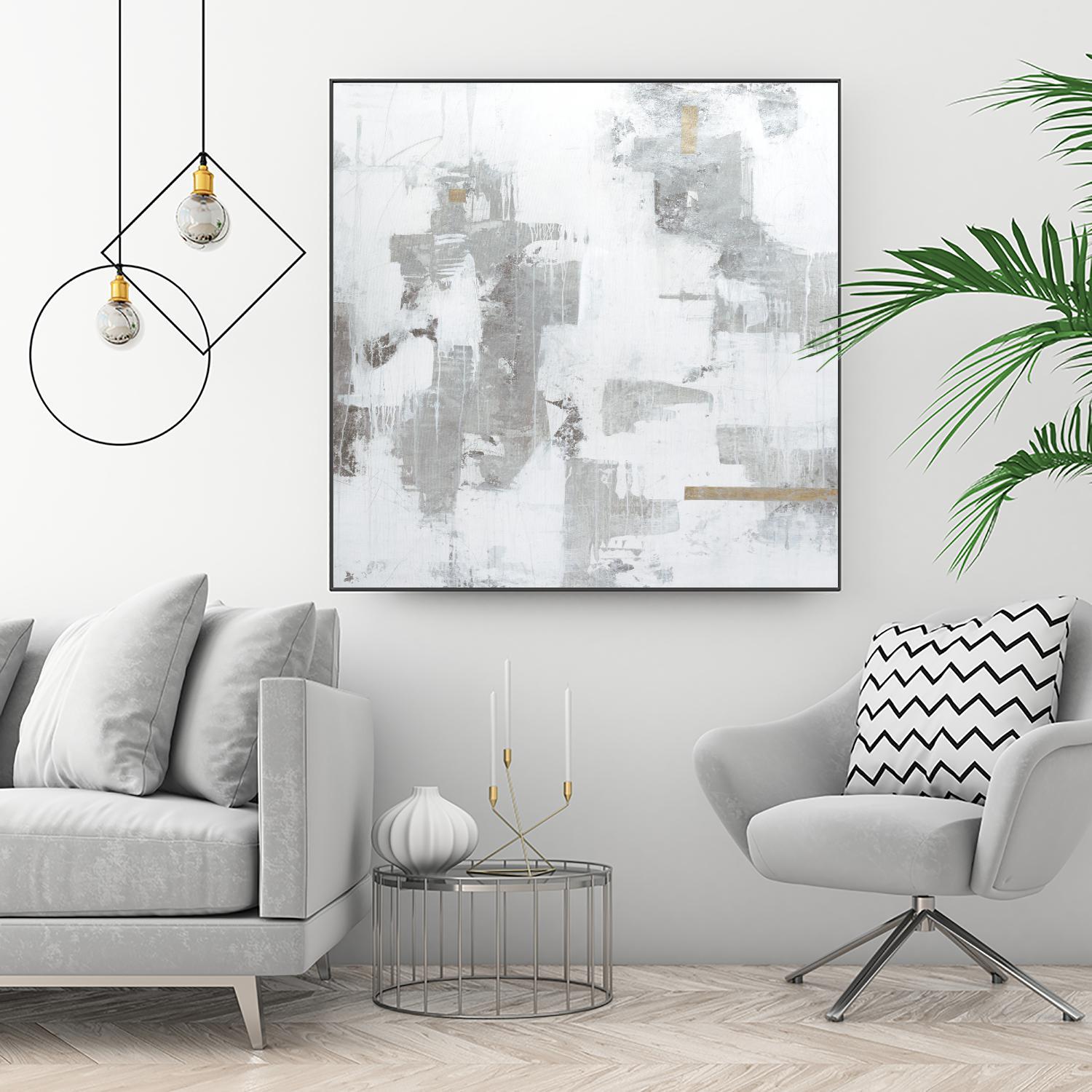 Haloed in Metallic II by Daleno Art on GIANT ART - gold abstract abstract 