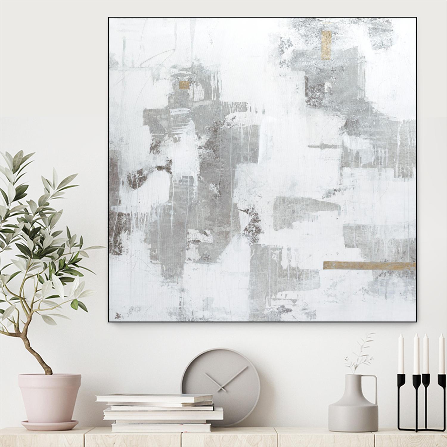 Haloed in Metallic II by Daleno Art on GIANT ART - gold abstract abstract 