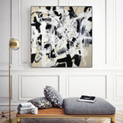 Talking out of Both Sides by Daleno Art on GIANT ART - beige abstract abstrait 