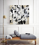 Talking out of Both Sides by Daleno Art on GIANT ART - beige abstract abstrait 