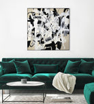 Talking out of Both Sides by Daleno Art on GIANT ART - beige abstract abstrait 