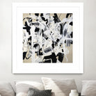 Talking out of Both Sides by Daleno Art on GIANT ART - beige abstract abstrait 