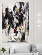 Cliff Divers by Daleno Art on GIANT ART - red abstract abstrait 