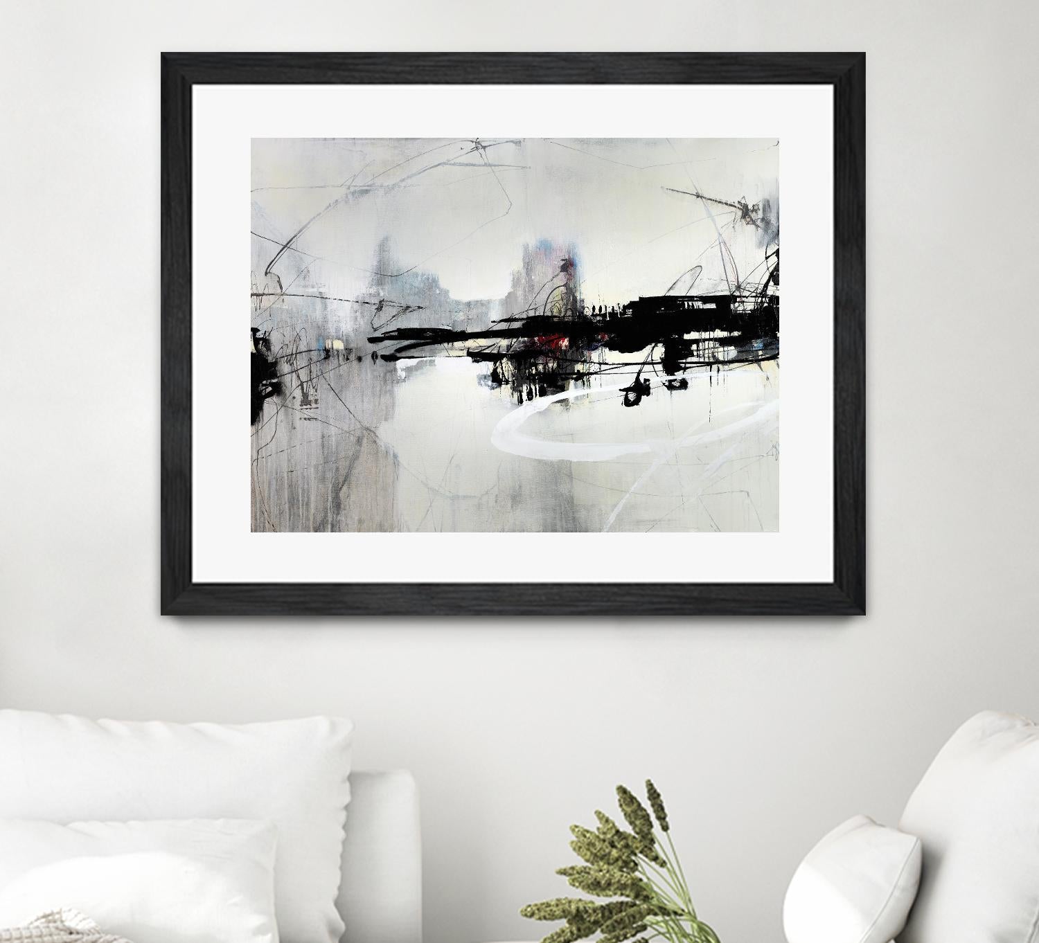 Harbor of Industry by Daleno Art on GIANT ART - red abstract abstract