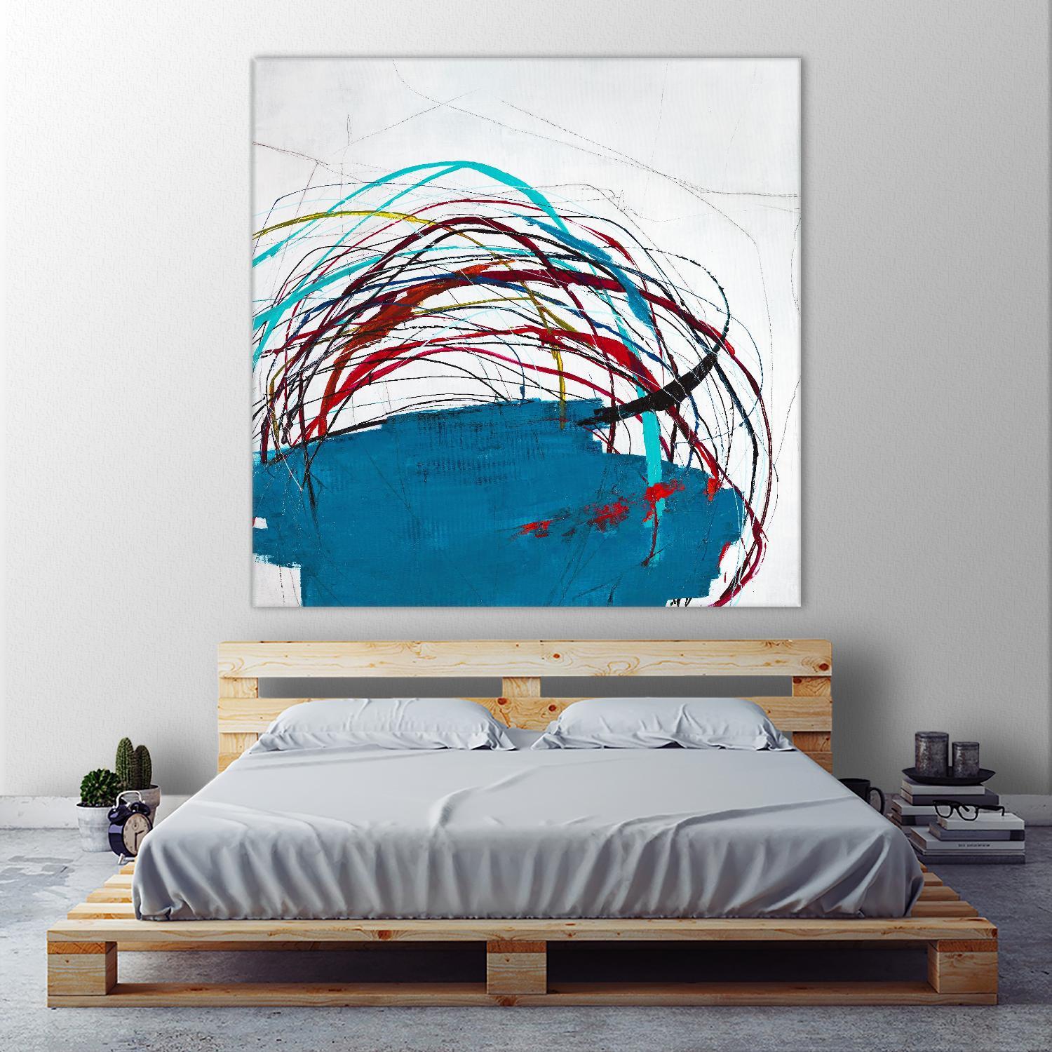 Thimble and Twine by Daleno Art on GIANT ART - red abstract abstrait 