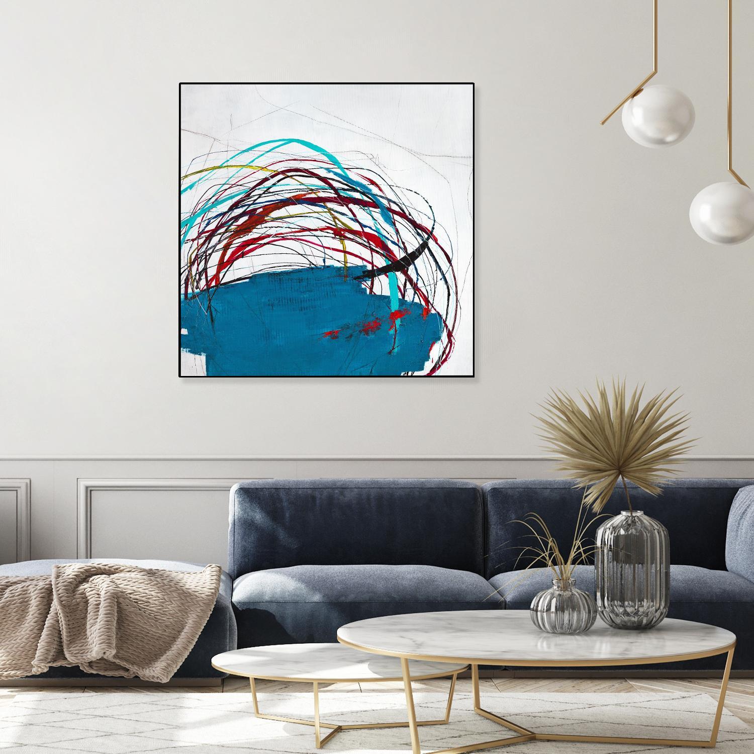 Thimble and Twine by Daleno Art on GIANT ART - red abstract abstrait 