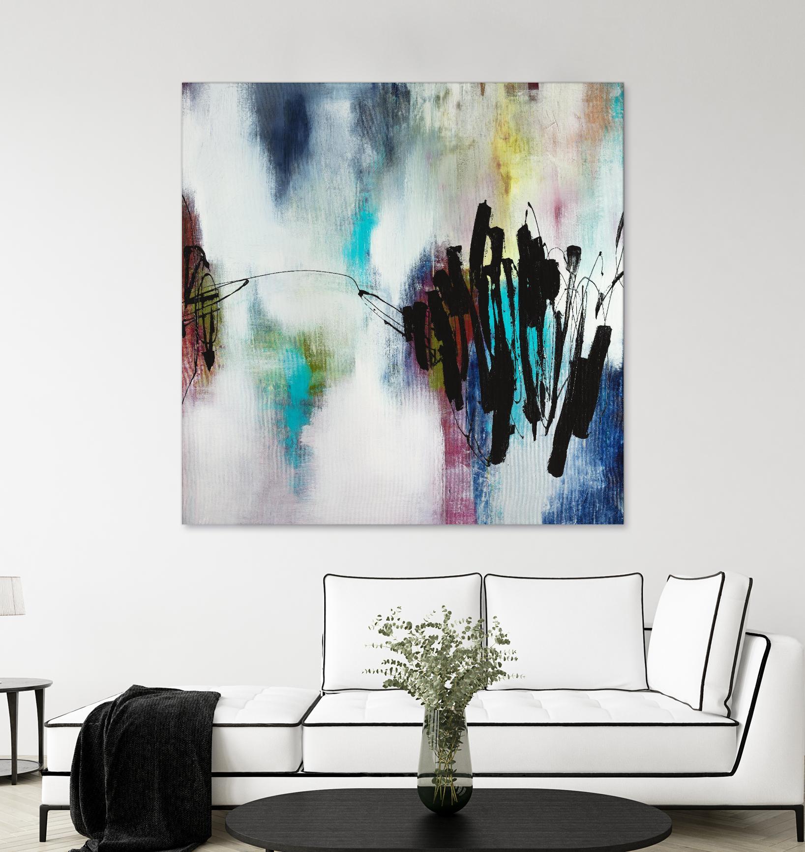 Disruptive Connection by Daleno Art on GIANT ART - pink abstract abstrait 