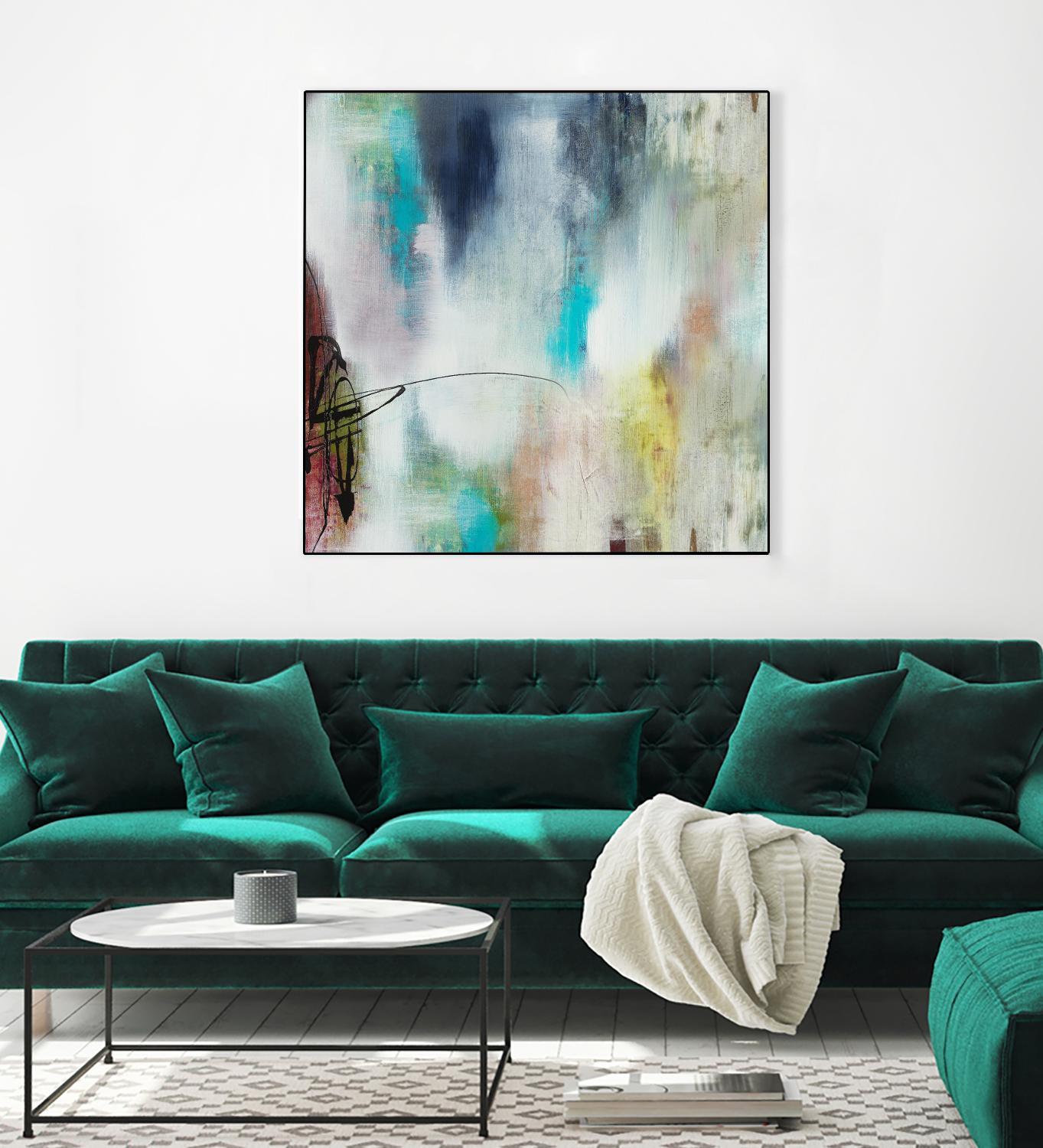 Disruptive Connection II by Daleno Art on GIANT ART - pink abstract abstrait