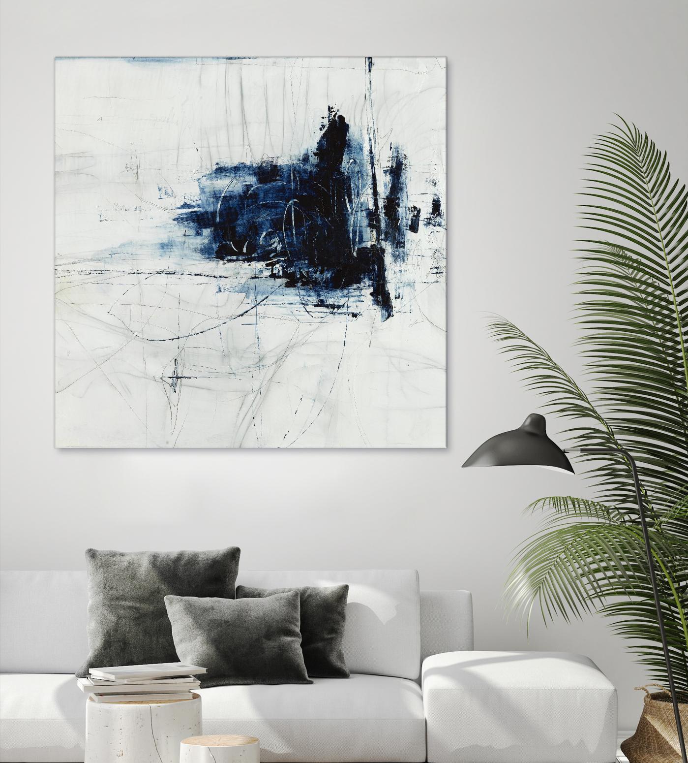 Superior by Daleno Art on GIANT ART - blue abstract abstrait 