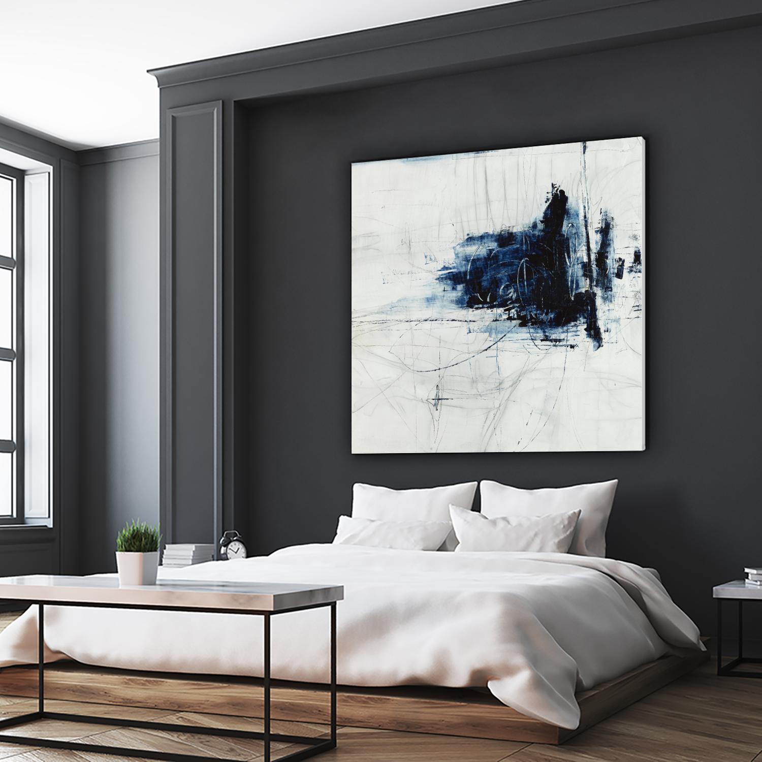 Superior by Daleno Art on GIANT ART - blue abstract abstrait 