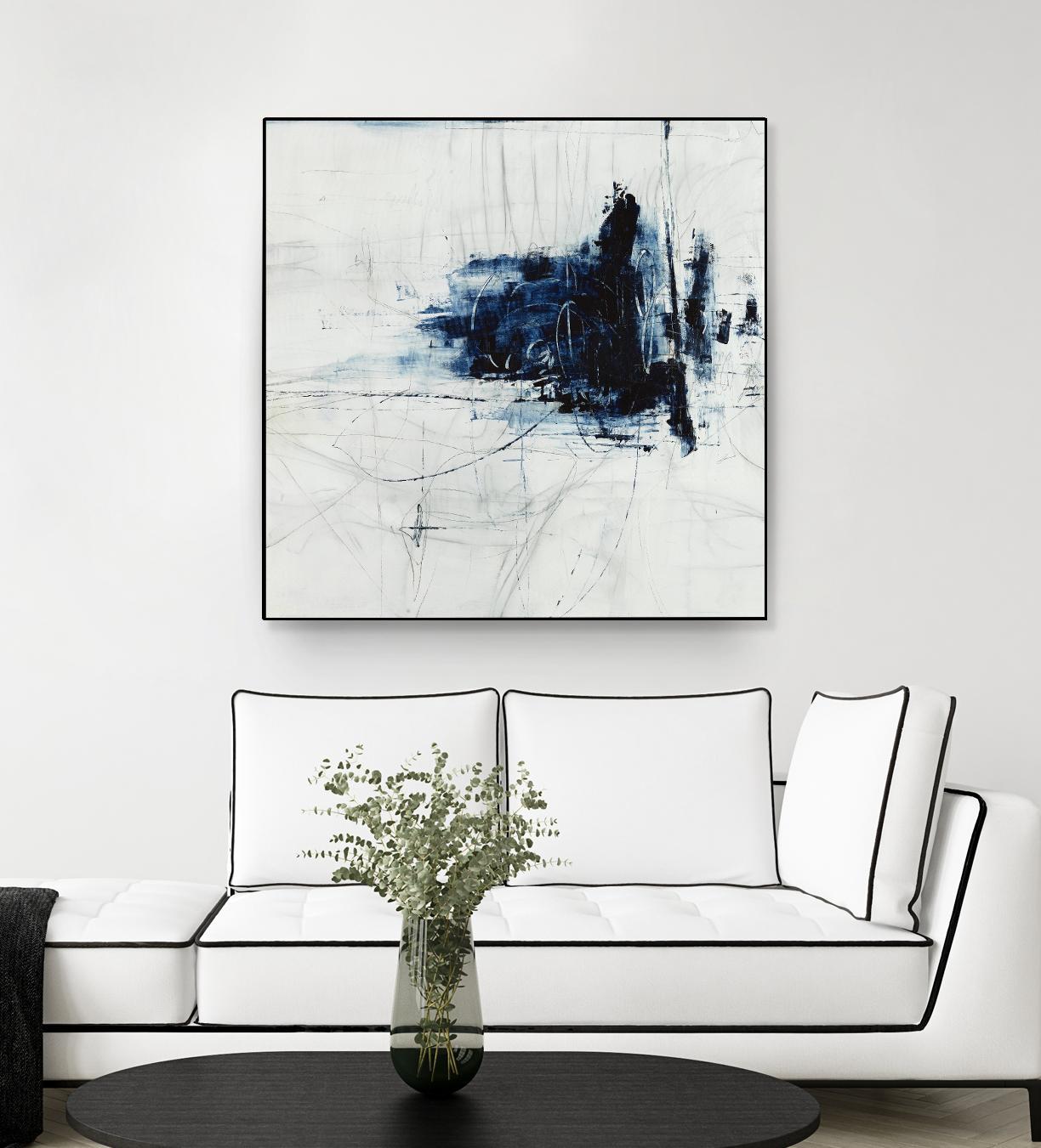 Superior by Daleno Art on GIANT ART - blue abstract abstrait 