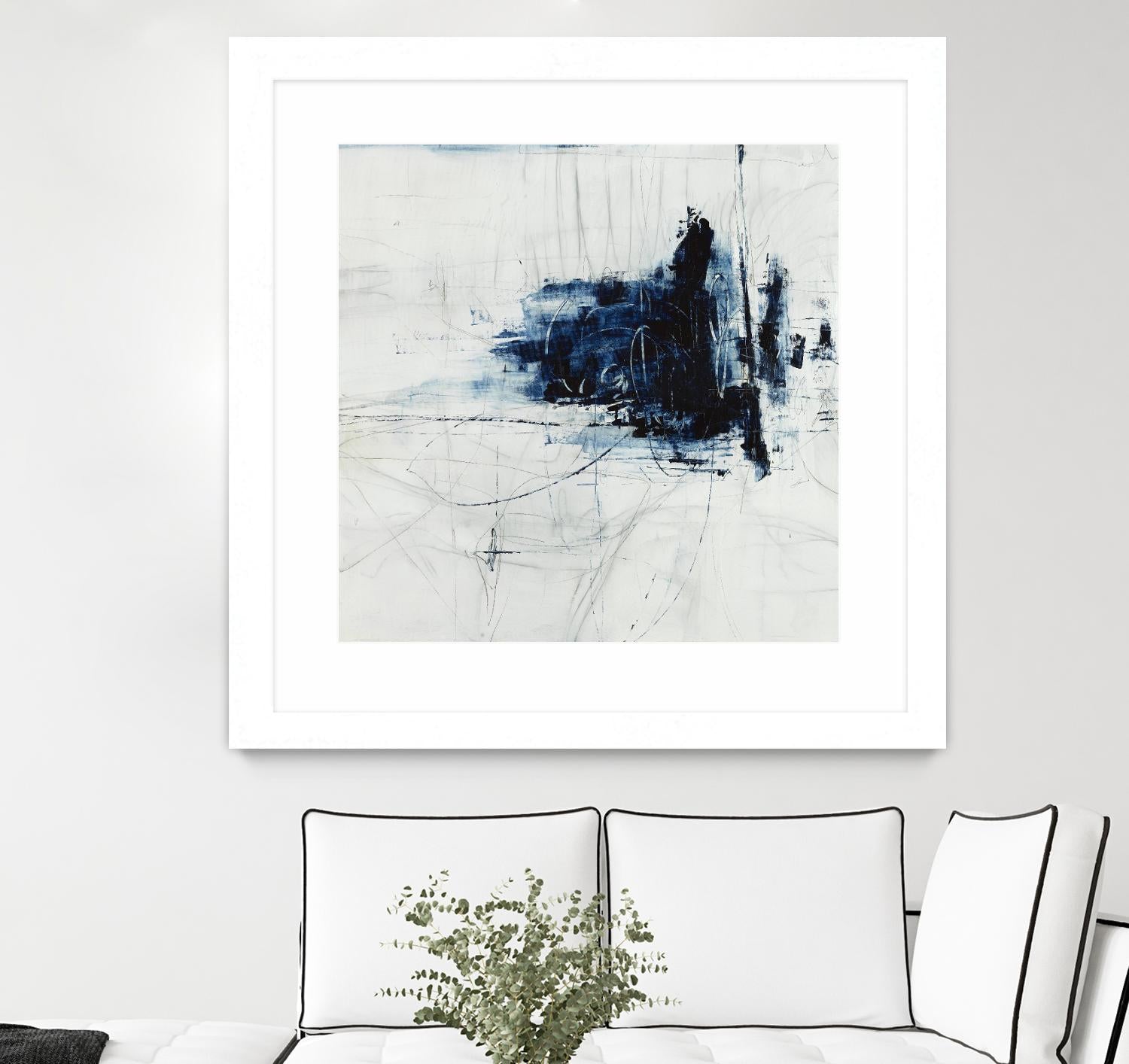Superior by Daleno Art on GIANT ART - blue abstract abstrait 
