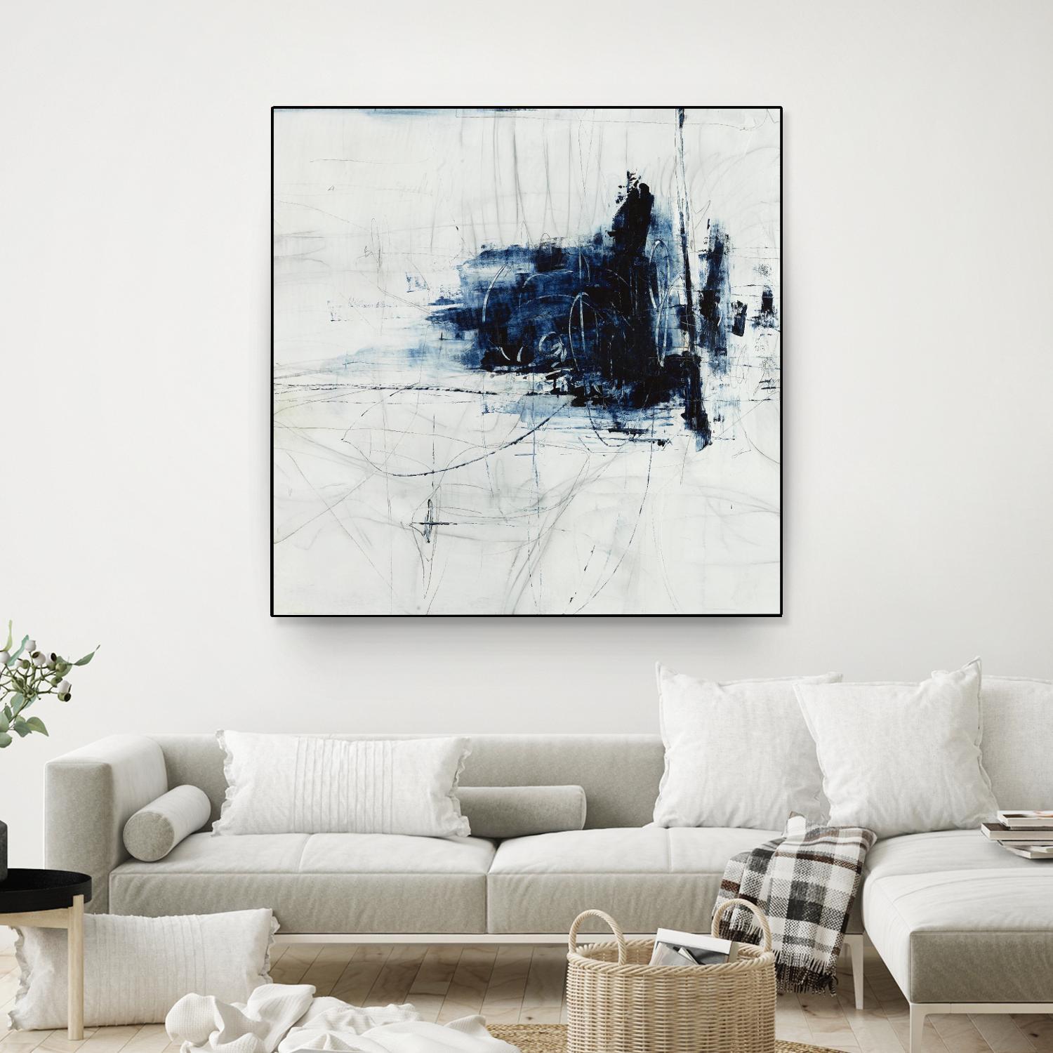 Superior by Daleno Art on GIANT ART - blue abstract abstrait 