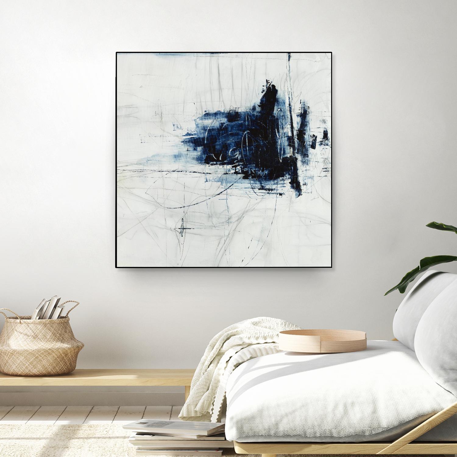 Superior by Daleno Art on GIANT ART - blue abstract abstrait 