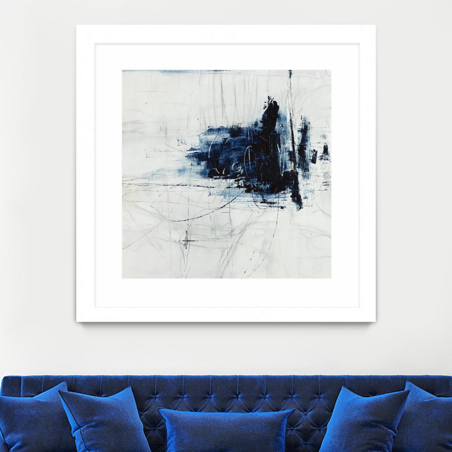 Superior by Daleno Art on GIANT ART - blue abstract abstrait 