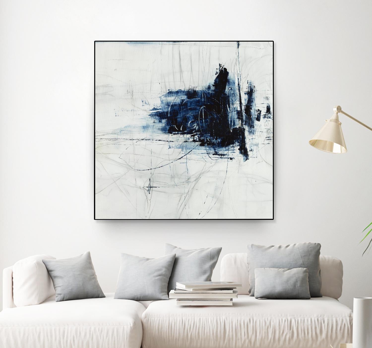 Superior by Daleno Art on GIANT ART - blue abstract abstrait 