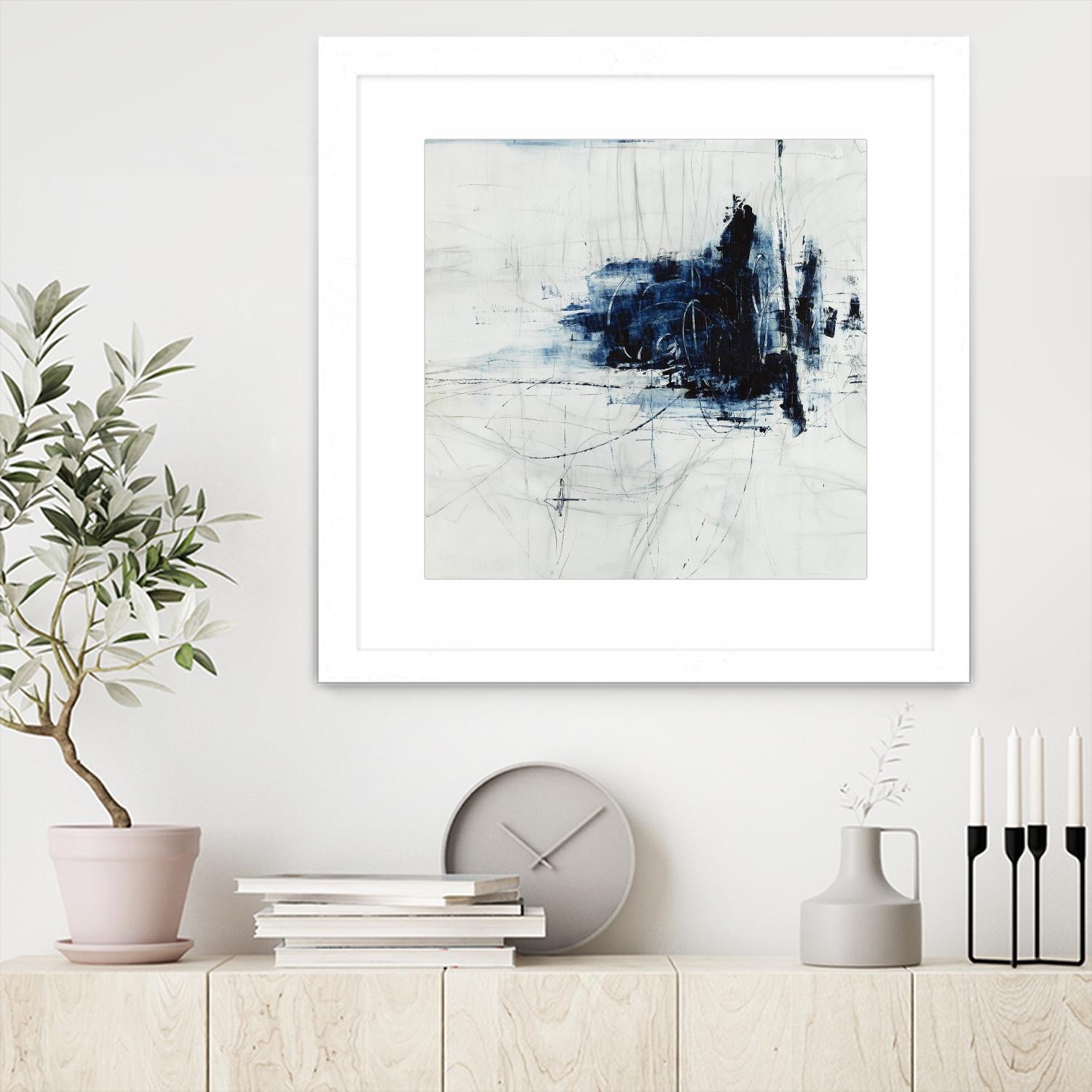 Superior by Daleno Art on GIANT ART - blue abstract abstrait 