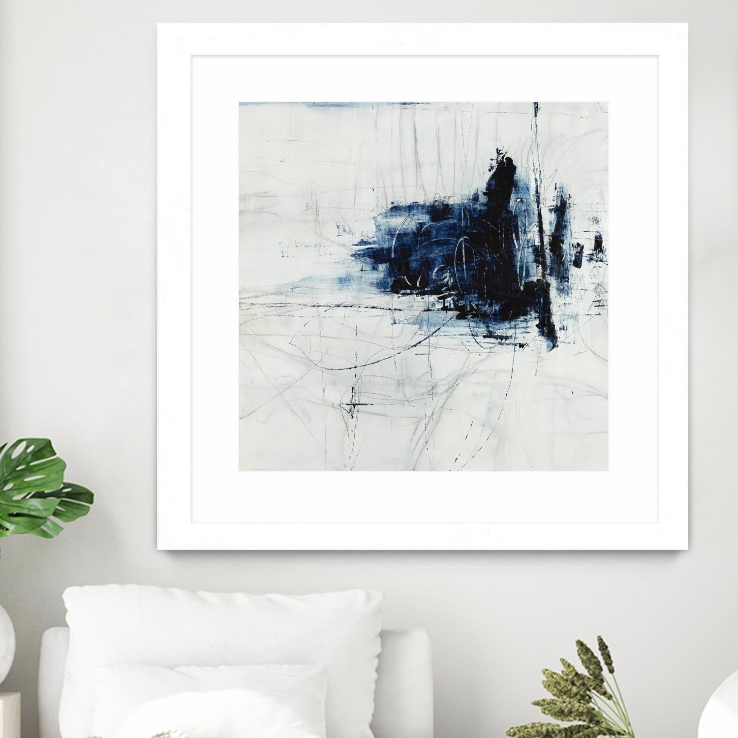 Superior by Daleno Art on GIANT ART - blue abstract abstrait 