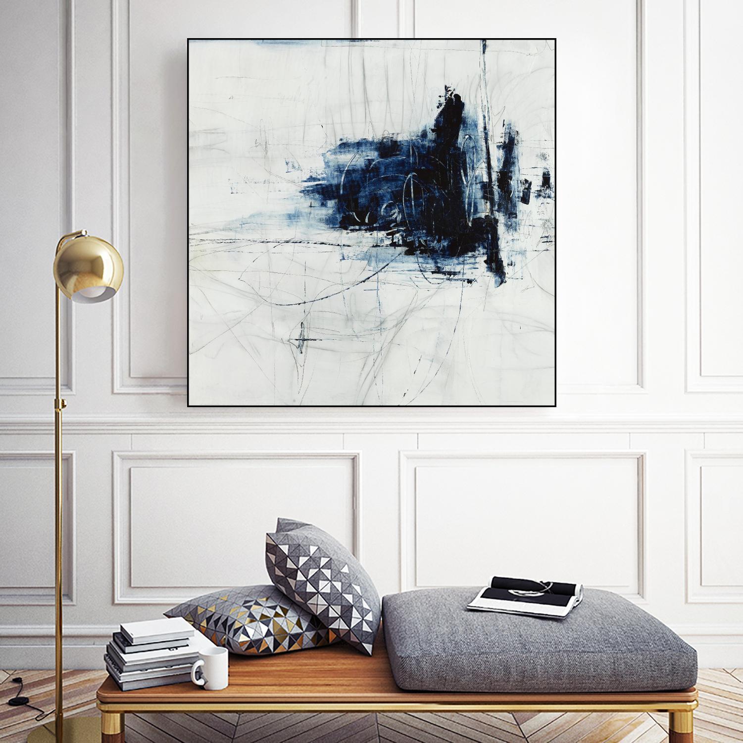 Superior by Daleno Art on GIANT ART - blue abstract abstrait 
